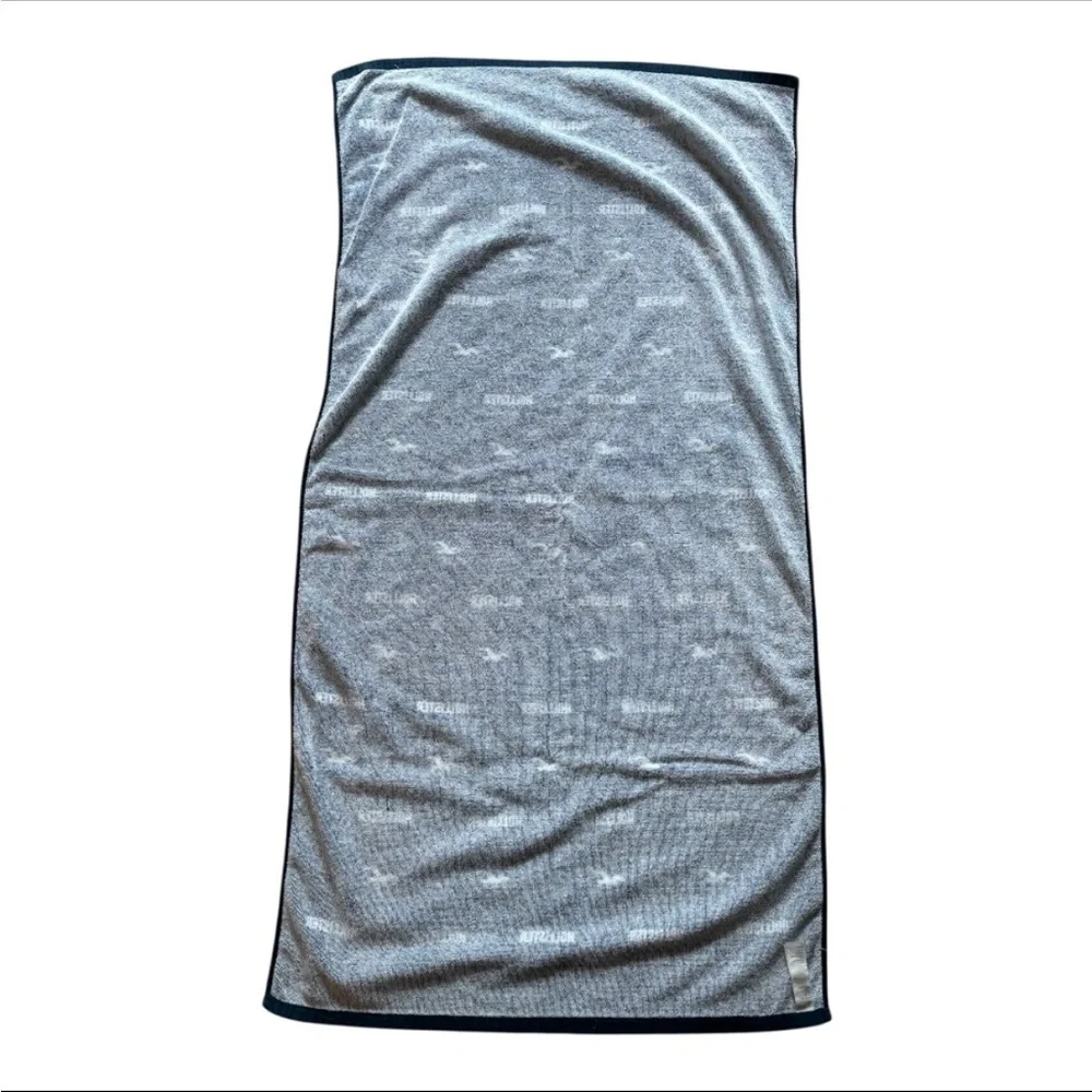 Hollister All Over Logo Unisex Blue Beach Towel
